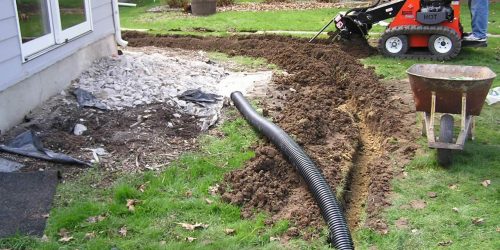 French Drains, Landscape Drain, Drain Tile, Rock Drain
