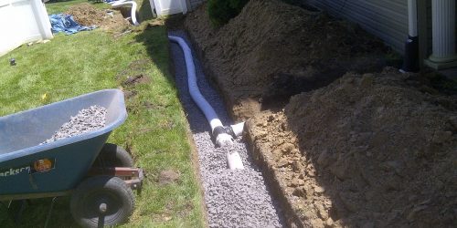French Drains, Landscape Drain, Drain Tile, Rock Drain