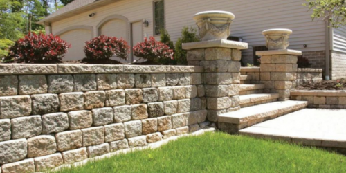 Retaining Wall, Landscaping Wall, Stone Wall, Flower Bed